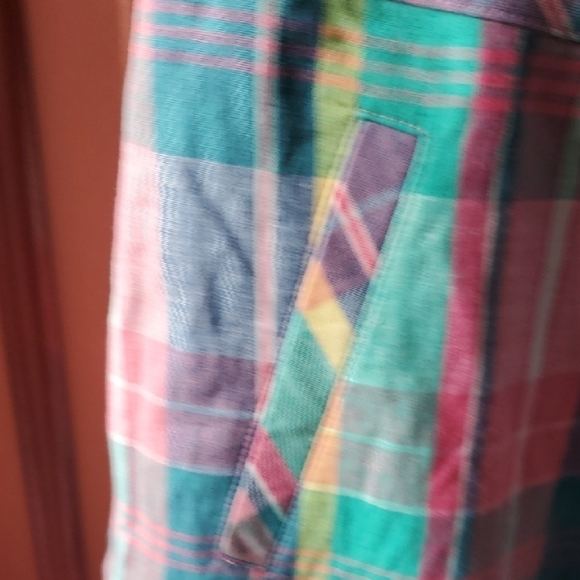Talbot Madras Plaid Multicolor Lined Skirt Size 16 - Picture 6 of 9